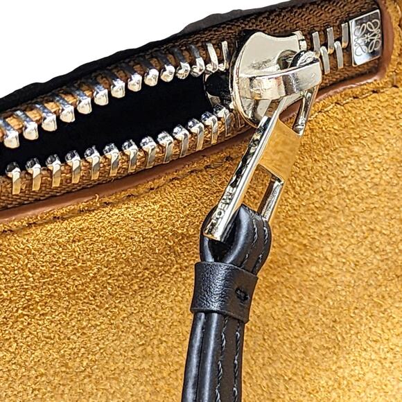 Loewe Men's Puzzle Suede Leather Shoulder Crossbody Bag in Tan - NEW - Picture 8 of 10